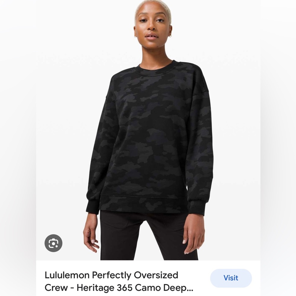 Lululemon oversized crew heritage camo